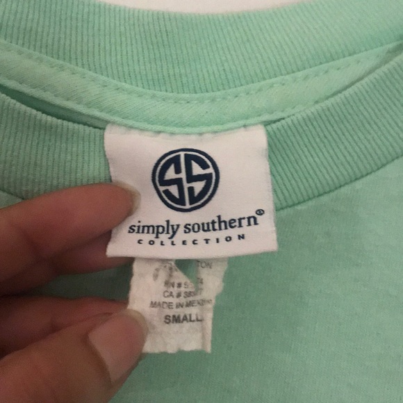 Simply Southern Light Green Beach Shirt - Picture 5 of 6